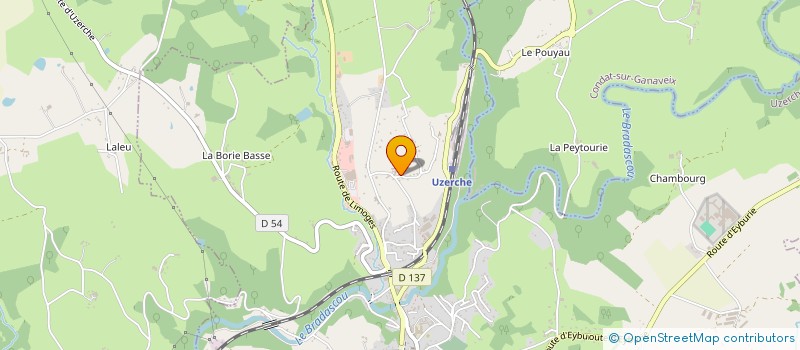 localisation de l'entreprise BOUILLAGUET MAX GUY FRERES  UZERCHE