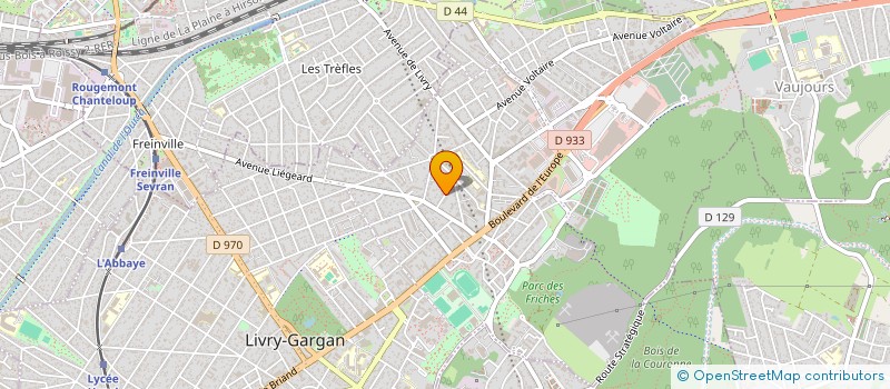 localisation de l'entreprise BOUILLAUD TRAITEUR à LIVRY-GARGAN