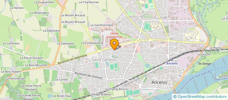 localisation de l'entreprise BOUILLAULT PROPRETE & SERVICES  ANCENIS-SAINT-GEREON