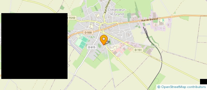 localisation de l'entreprise BOUILLAUX DUCHOSSOY ENTREPRISE DU BATIMENT  CREVECUR-LE-GRAND