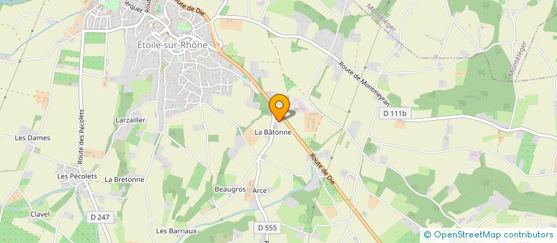 localisation de l'entreprise BOUILLE à ETOILE-SUR-RHONE