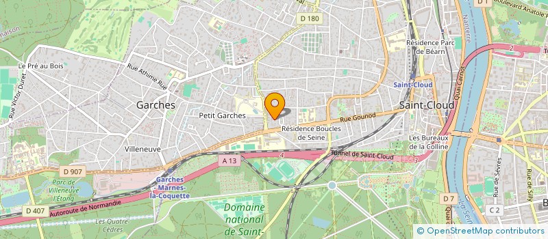 localisation de l'entreprise BOUILLE DE CLOWN à SAINT-CLOUD
