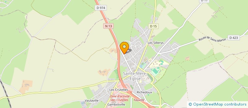 localisation de l'entreprise BOUILLET JOEL  SAINTE-MERE-EGLISE