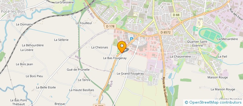 localisation de l'entreprise BOUILLON DISTRIBUTION à VITRE
