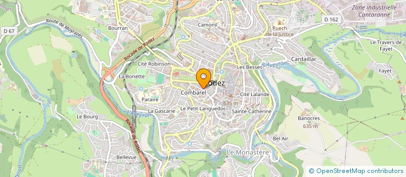 localisation de l'entreprise BOUILLON NATURE  RODEZ