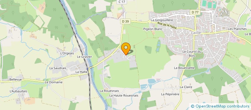 localisation de l'entreprise BOUIN CHARPENTIER  LAILLE