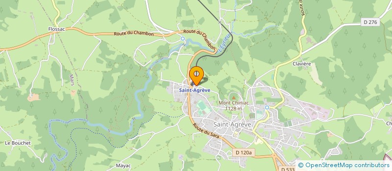 localisation de l'entreprise BOUISSOU-FAURIE à SAINT-AGREVE