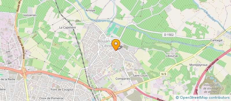 localisation de l'entreprise BOUJAN DANSE  BOUJAN-SUR-LIBRON