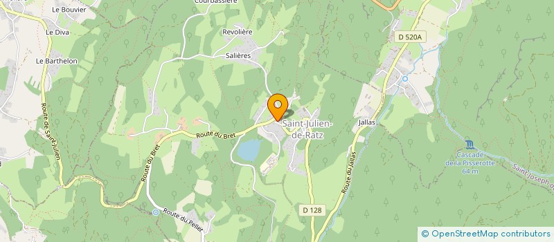 localisation de l'entreprise BOUJARD SECURITE INCENDIE  LA SURE EN CHARTREUSE