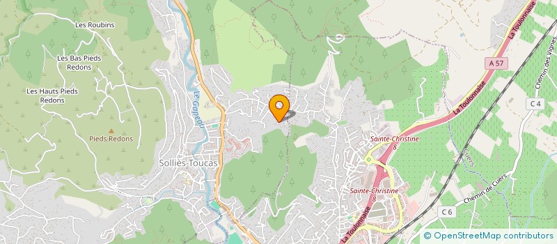 localisation de l'entreprise BOUJI  SOLLIES-TOUCAS