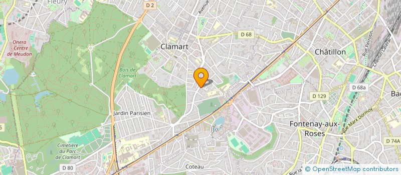 localisation de l'entreprise BOUJNAH à CLAMART