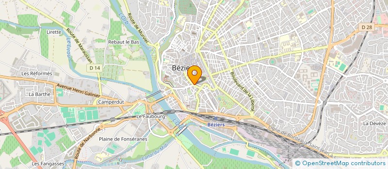 localisation de l'entreprise BOUJOL M ET GARCIA F à BEZIERS