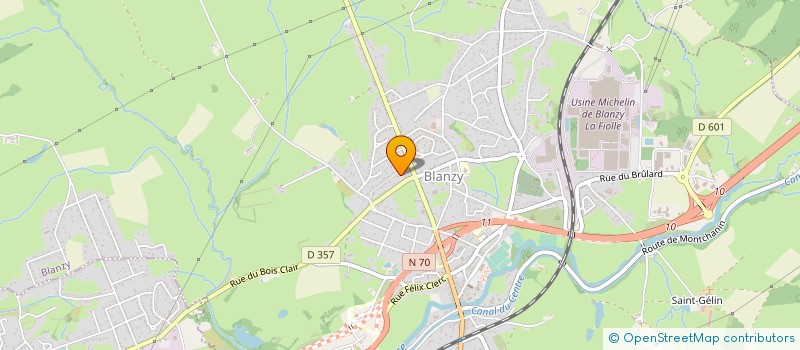 localisation de l'entreprise BOUJON NETTOYAGE SERVICES A LA PERSONNE à BLANZY