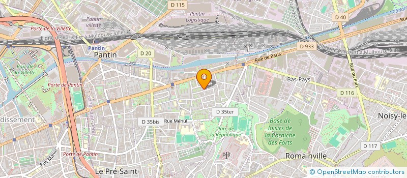 localisation de l'entreprise BOUKAD CONCEPT BAT à PANTIN