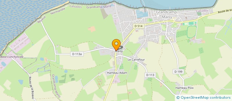 localisation de l'entreprise BOUKANE  GRANDCAMP-MAISY