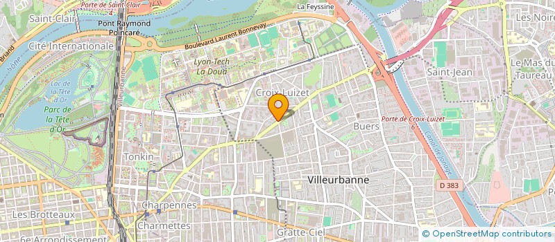 localisation de l'entreprise BOUKFAH  VILLEURBANNE