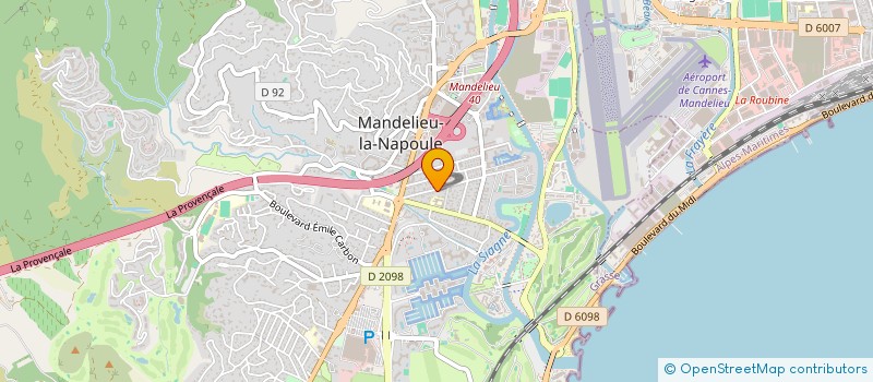localisation de l'entreprise BOUKVARTCHE à MANDELIEU-LA-NAPOULE