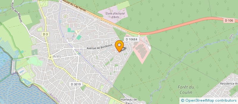 localisation de l'entreprise BOULAC  ARES