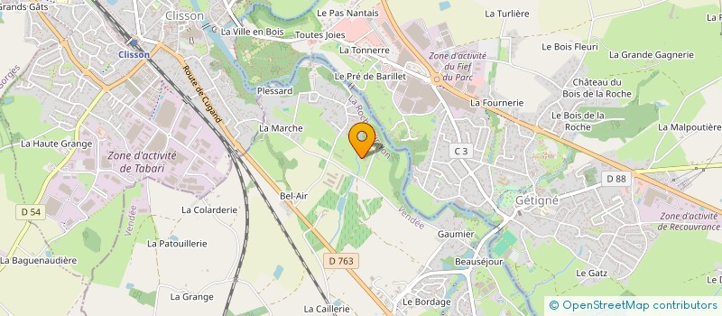 localisation de l'entreprise BOULAIN SERVICES  CUGAND