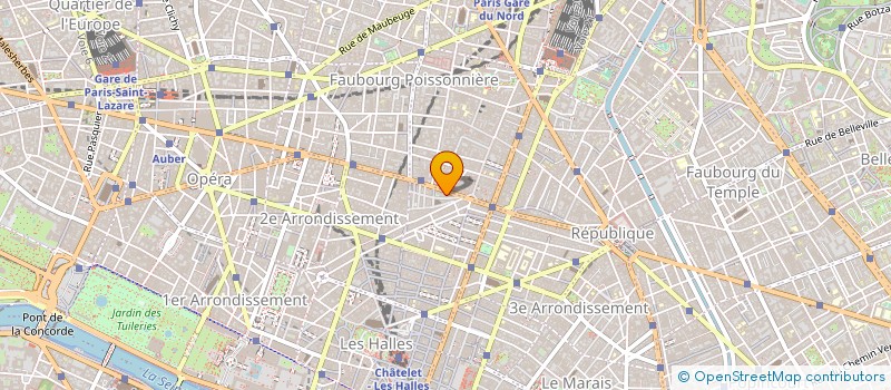 localisation de l'entreprise BOULANGE à PARIS