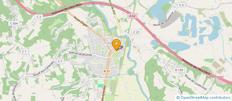 localisation de l'entreprise BOULANGE CAP 21  LAYRAC