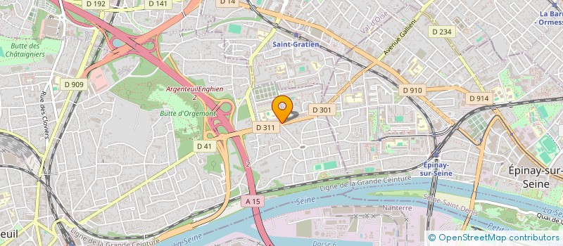 localisation de l'entreprise BOULANGE PATISSER CONFISERI JOLIOT CURIE à ARGENTEUIL