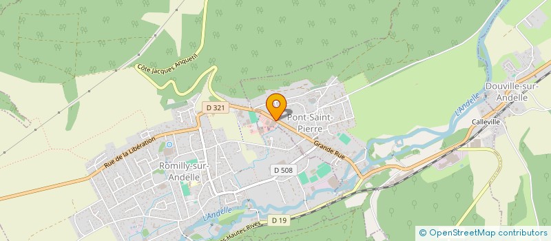 localisation de l'entreprise BOULANGEOT BOIS & PVC  PONT-SAINT-PIERRE