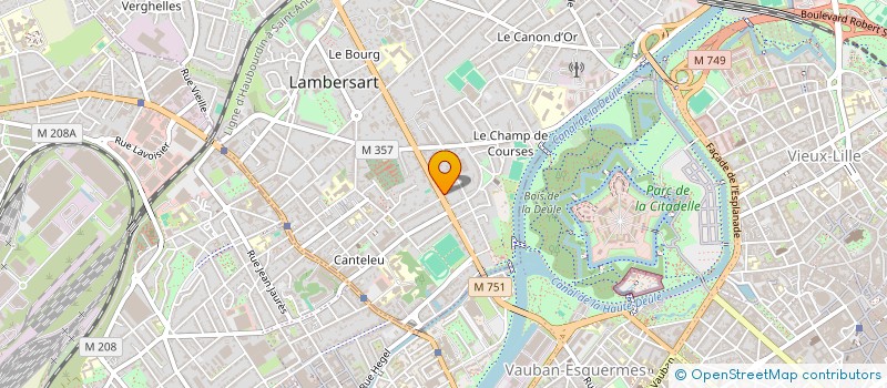 localisation de l'entreprise BOULANGER à LAMBERSART