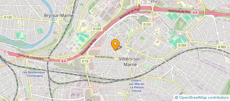 localisation de l'entreprise BOULANGER CASIVERMA  VILLIERS-SUR-MARNE