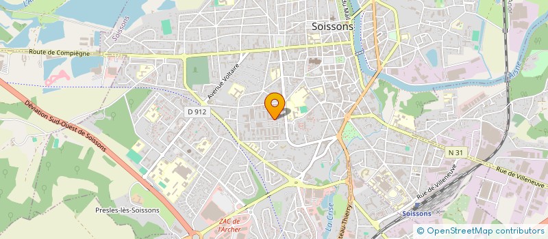 localisation de l'entreprise BOULANGER DIAGNOSTIC à SOISSONS