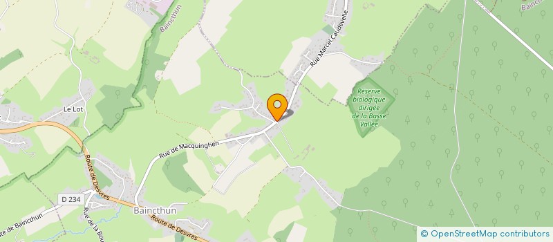 localisation de l'entreprise BOULANGER - GERME  BAINCTHUN