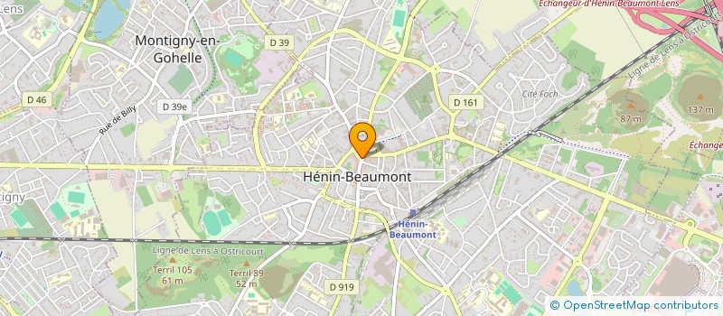 localisation de l'entreprise BOULANGER MARTIN &VANDREPOTTE  HENIN-BEAUMONT