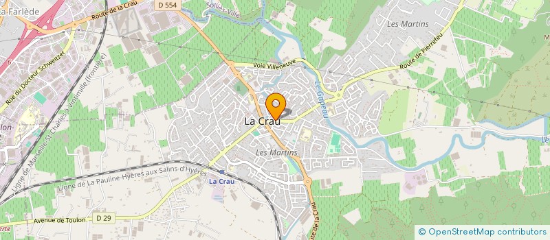 localisation de l'entreprise BOULANGERIE 1910  LA CRAU