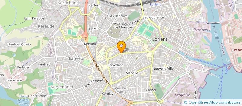 localisation de l'entreprise BOULANGERIE 56  LORIENT