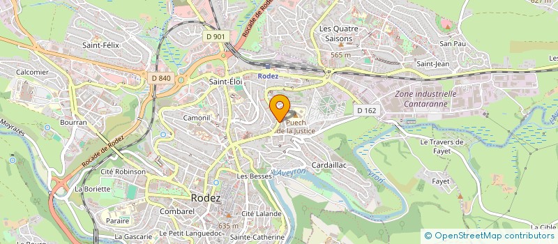 localisation de l'entreprise BOULANGERIE A.D.D.G.  RODEZ