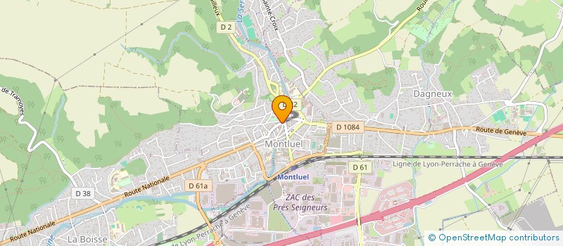 localisation de l'entreprise BOULANGERIE A LA BONHEUR  MONTLUEL