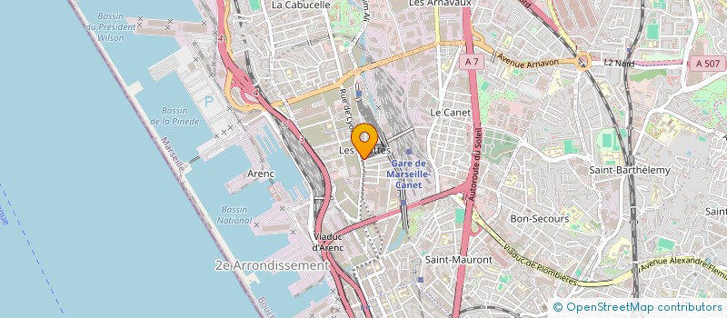 localisation de l'entreprise BOULANGERIE A M B A à MARSEILLE