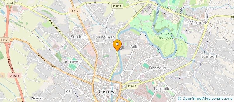 localisation de l'entreprise BOULANGERIE AMALRIC  CASTRES