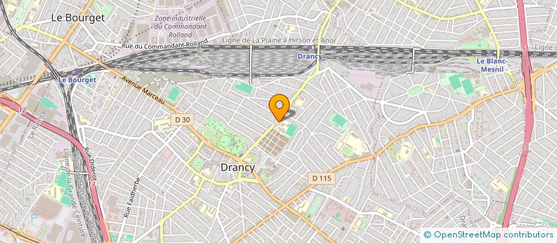 localisation de l'entreprise BOULANGERIE ANATOLE FRANCE  DRANCY