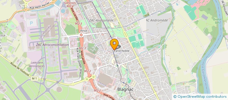 localisation de l'entreprise BOULANGERIE ANDROMEDE à BLAGNAC