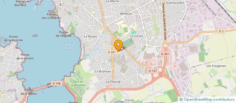 localisation de l'entreprise BOULANGERIE ANTOINE  SAINT-MALO