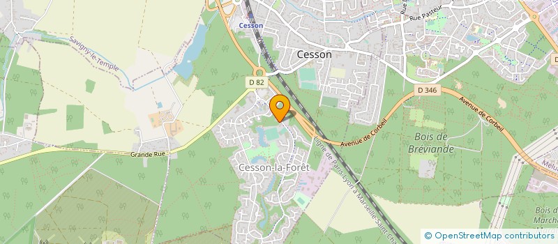 localisation de l'entreprise BOULANGERIE ARTISANALE DE LA FORET  CESSON