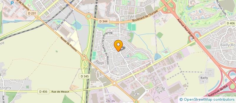 localisation de l'entreprise BOULANGERIE ARVIN  MAGNY-LE-HONGRE