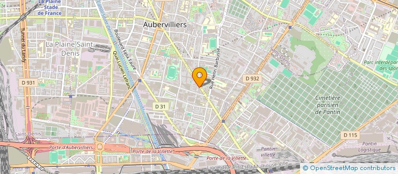 localisation de l'entreprise BOULANGERIE ASSIA à AUBERVILLIERS