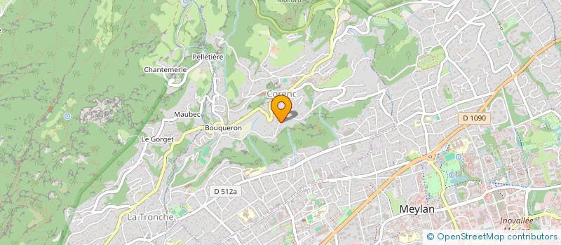 localisation de l'entreprise BOULANGERIE ASSOCIATIVE UN PAIN D'COTE  LE SAPPEY-EN-CHARTREUSE