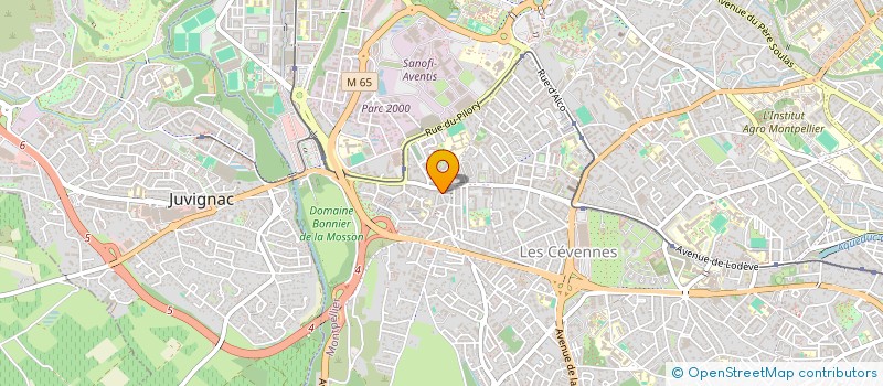 localisation de l'entreprise BOULANGERIE ATLAS SAGHIR à MONTPELLIER