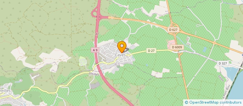 localisation de l'entreprise BOULANGERIE AU BLE D'OR  CAVES