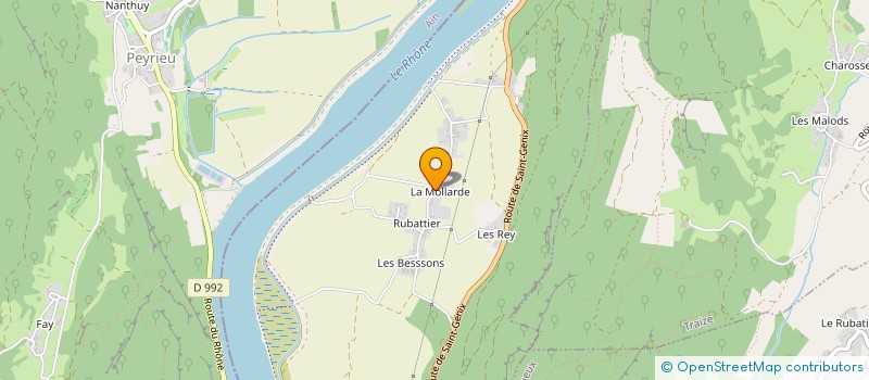 localisation de l'entreprise BOULANGERIE AU CAFE DU CANAL  LA BALME