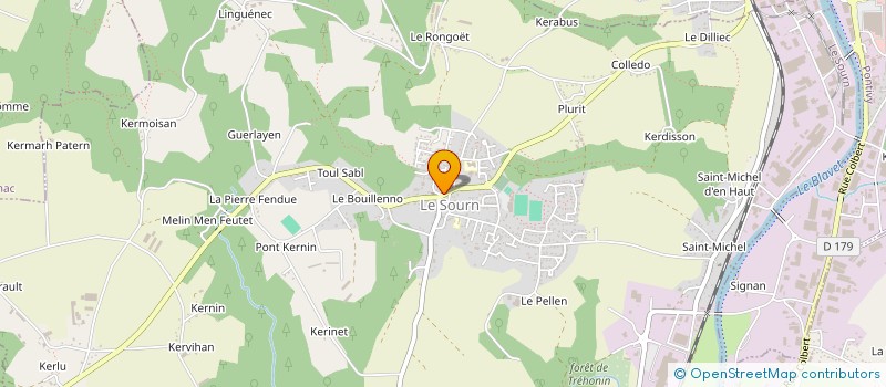 localisation de l'entreprise BOULANGERIE AUBERY  LE SOURN
