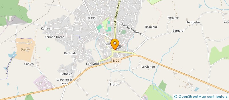 localisation de l'entreprise BOULANGERIE AUBRY  SURZUR